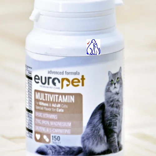 قرص مولتی ویتامین گربه یوروپت (europet)