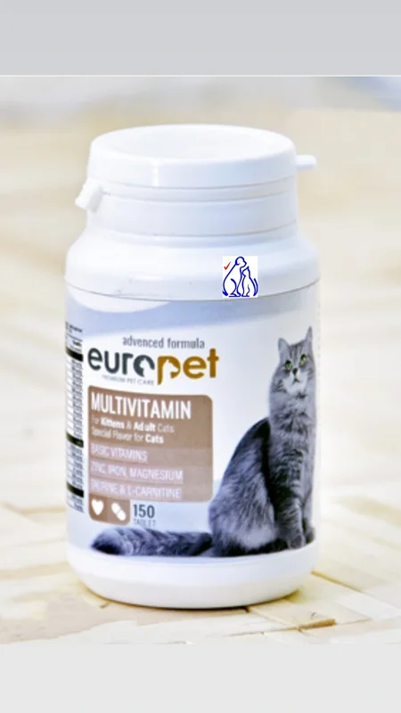 قرص مولتی ویتامین گربه یوروپت (europet)